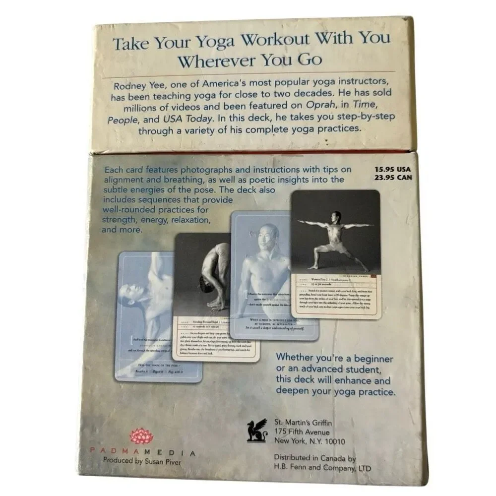 Yoga The Poetry Of The Body 50 Card Practice Set Rodney Yee